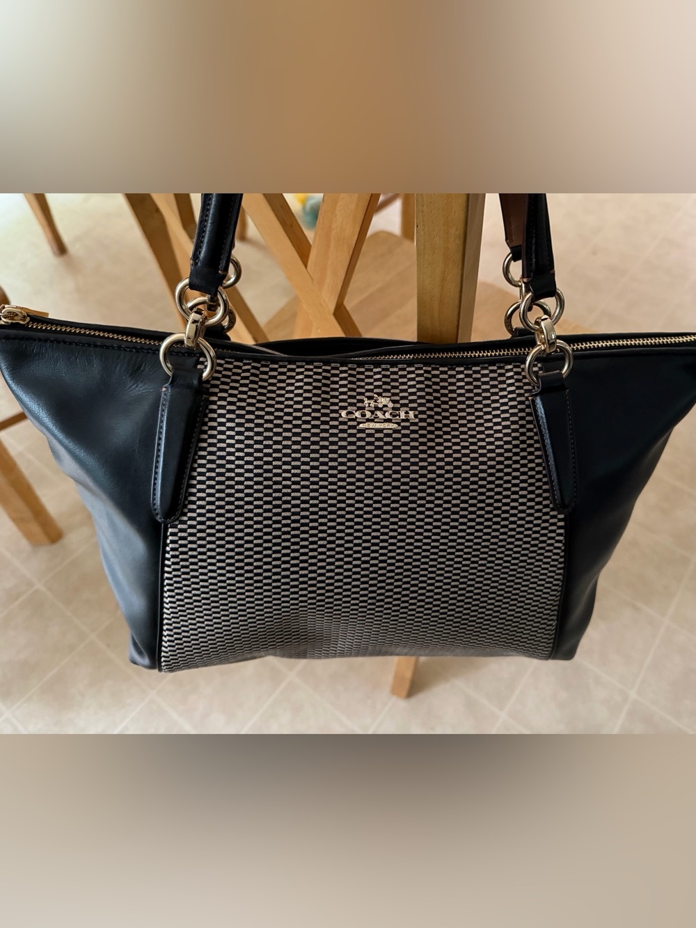 Coach Legacy Jacquard Ava Tote EUC